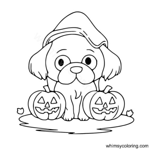 Cute Halloween coloring pages Cute Halloween coloring pages