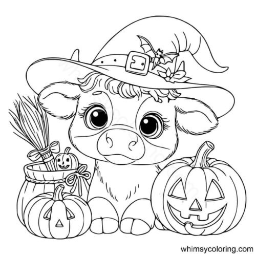 Cute Halloween coloring pages for adults Cute Halloween coloring pages for adults