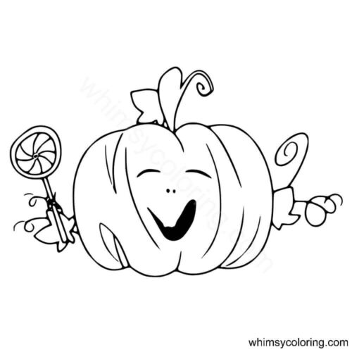 Cute Jack O Lantern coloring page Cute Jack O Lantern coloring page
