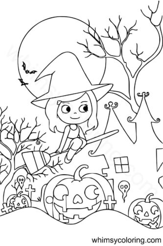 Halloween witch coloring pages Halloween witch coloring pages