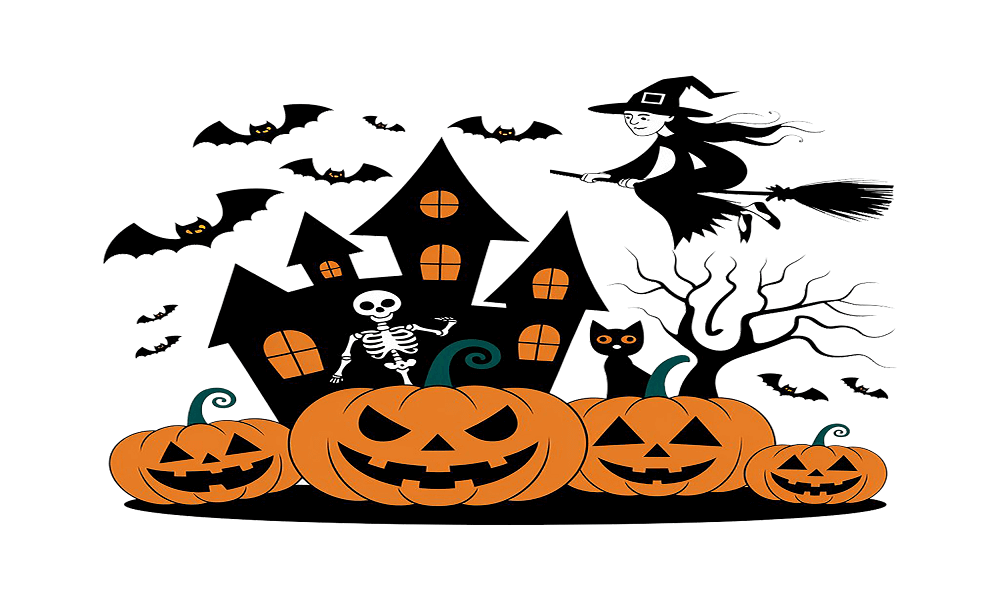 Haunted House Coloring Pages for Kids