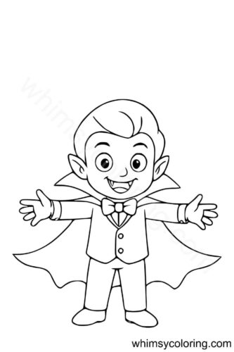 Little vampire welcoming with open arms Little vampire welcoming with open arms