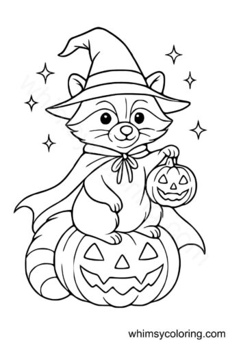 Raccoon ready for halloween Raccoon ready for halloween
