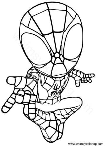Spidey coloring page Spidey coloring page