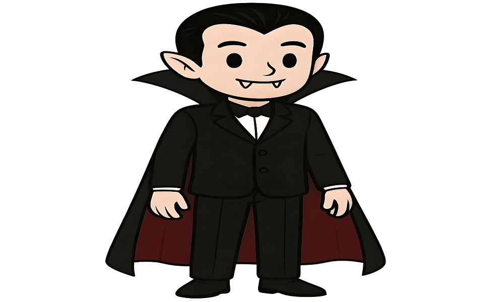 Vampire coloring pages for kids