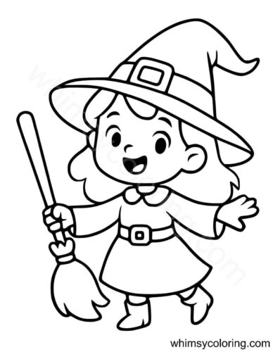 Witch coloring pages for preschoolers Witch coloring pages for preschoolers