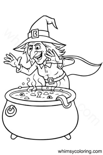 Witch coloring sheets Witch coloring sheets