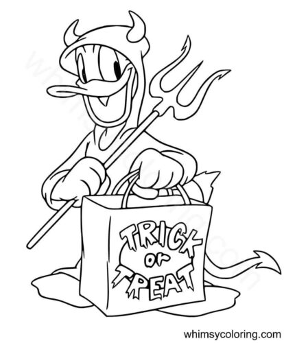 Disney Trick or Treat coloring pages Disney Trick or Treat coloring pages