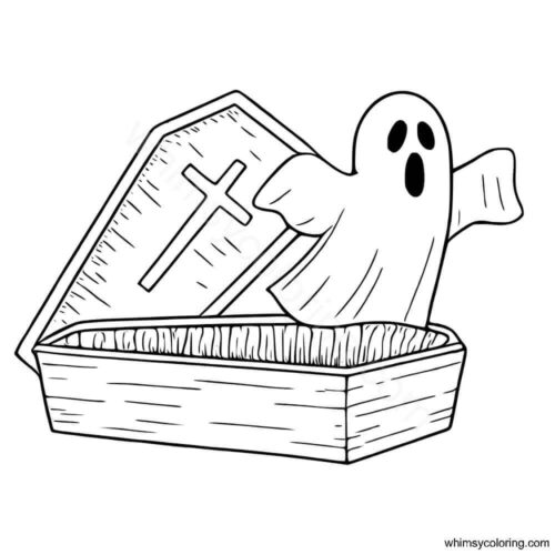 Ghost rising from the coffin Ghost rising from the coffin