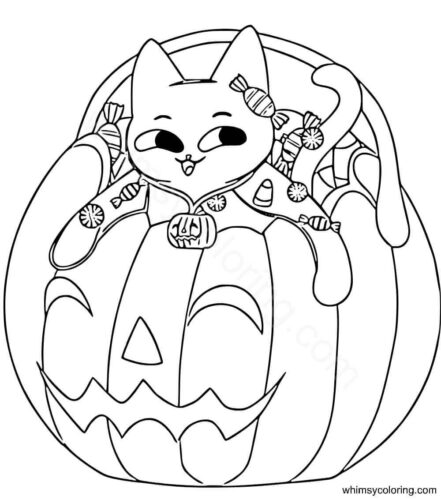 Halloween cat coloring pages to print Halloween cat coloring pages to print