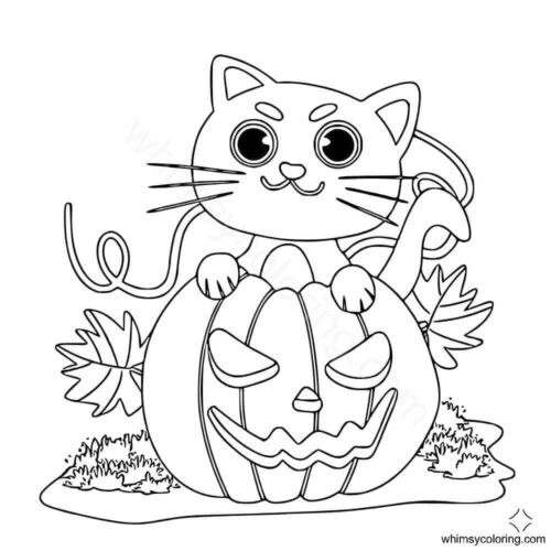 Halloween cat coloring sheets Halloween cat coloring sheets