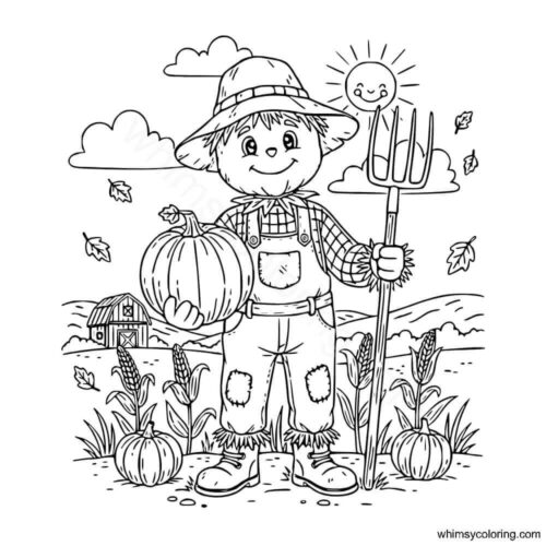 Scarecrow coloring pages to print Scarecrow coloring pages to print