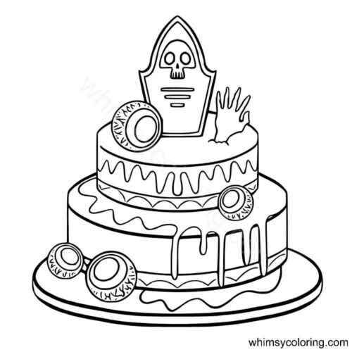 Scary Halloween cake Scary Halloween cake