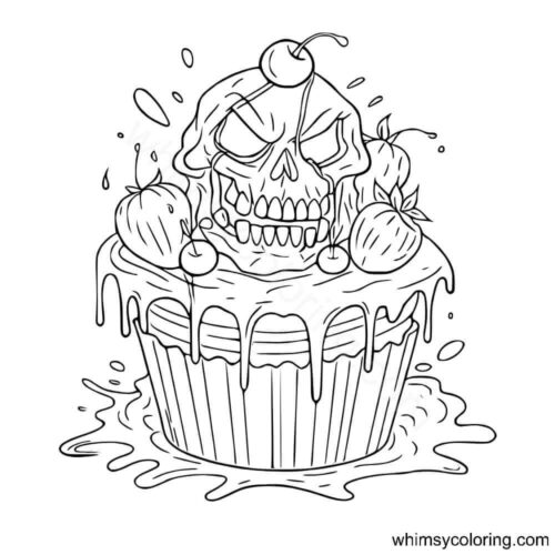 Scary Halloween coloring pages PDF Scary Halloween coloring pages PDF