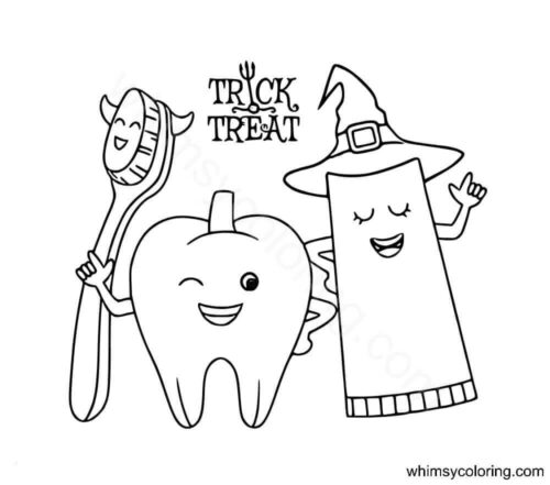 Trick Treat coloring pages Trick Treat coloring pages