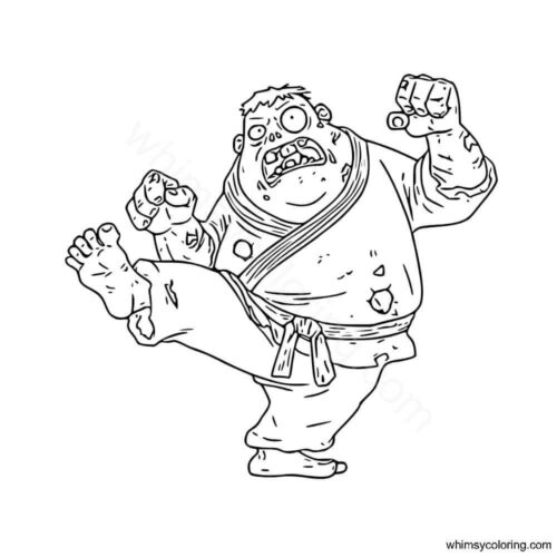 Zombie colouring pages