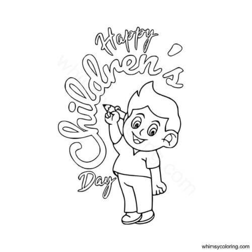 Children's Day coloring pages