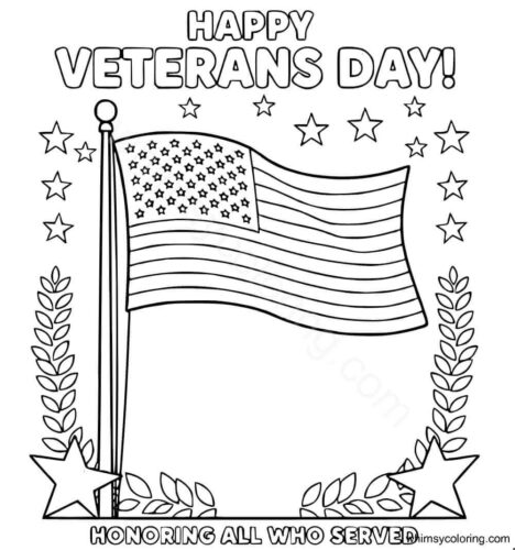 Happy Veterans Day coloring pages