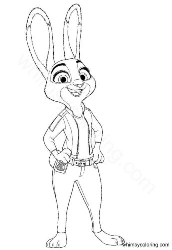 Judy Hopps coloring pages