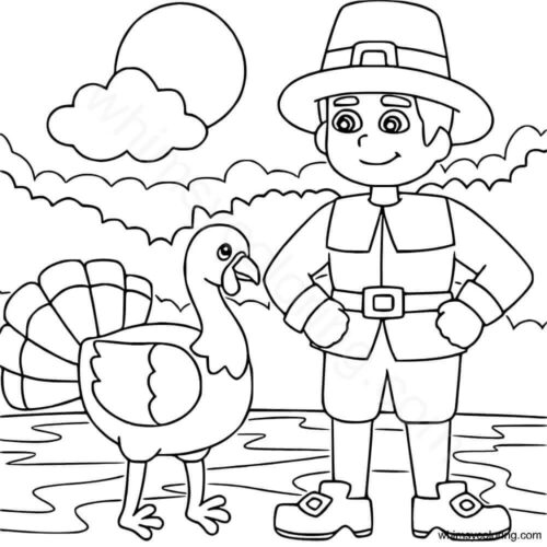 Pilgrim coloring pages for preschoolers Pilgrim coloring pages for preschoolers