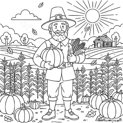 Pilgrim on his field Pilgrim on his field