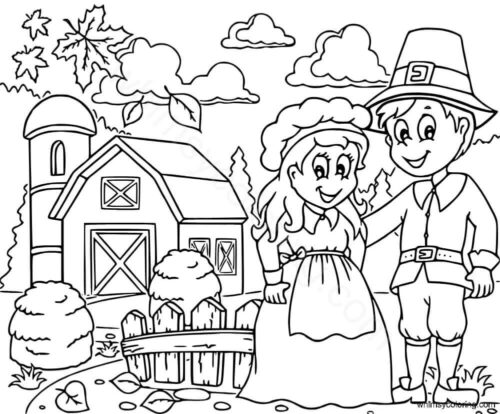 Pilgrims coloring pages to print Pilgrims coloring pages to print