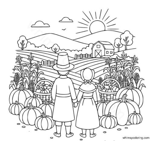Pilgrims coloring sheets Pilgrims coloring sheets
