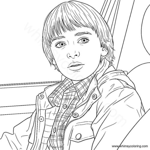 Stranger Things coloring page Will