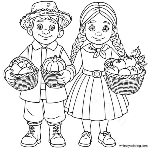 Thanksgiving pilgrims coloring pages Thanksgiving pilgrims coloring pages