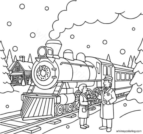 The Polar Express coloring sheets The Polar Express coloring sheets