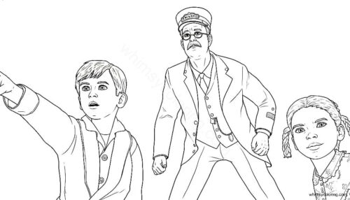 The Polar Express colouring pages The Polar Express colouring pages