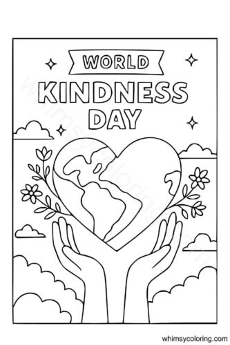 World Kindness Day coloring page