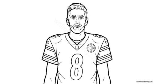 Aaron Rodgers Pittsburgh Steelers coloring page