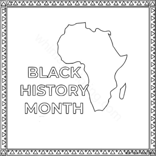 Black History Month coloring page Black History Month coloring page