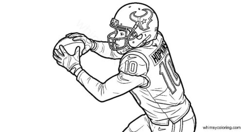 DeAndre Hopkins Houston Texans coloring page