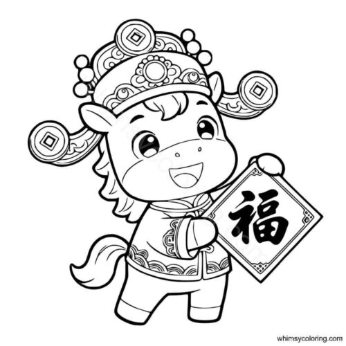 Free printable Chinese New Year coloring pages Free printable Chinese New Year coloring pages