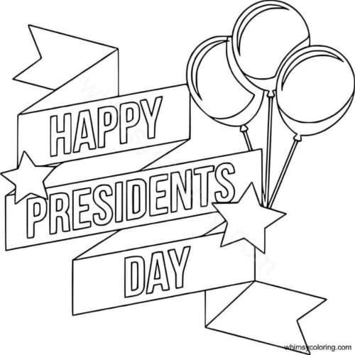 Happy Presidents Day coloring page Happy Presidents Day coloring page
