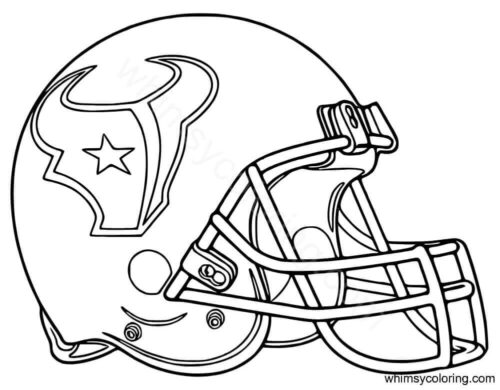 Houstan Texans helmet coloring page
