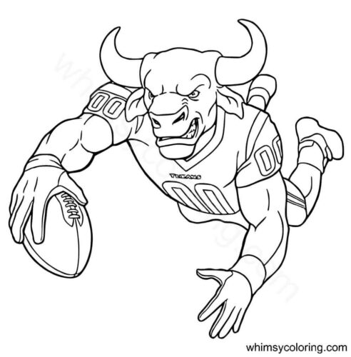 Houstan Texans helmet coloring pages PDF