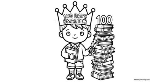 I am 100 days smarter coloring page
