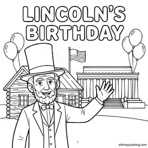 Lincoln's Birthday coloring page Lincoln's Birthday coloring page