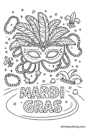 Mardi Gras coloring pages printable Mardi Gras coloring pages printable