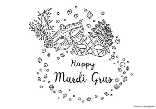 Mardi Gras coloring pages to print Mardi Gras coloring pages to print