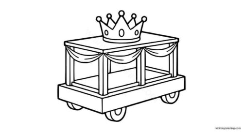 Mardi Gras float coloring page Mardi Gras float coloring page