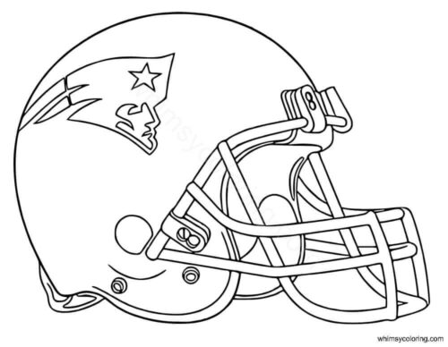 New England Patriots helmet coloring page
