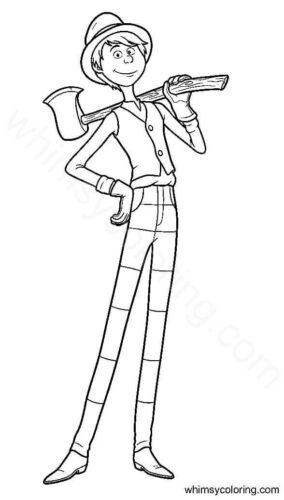 Once ler from the Lorax coloring page