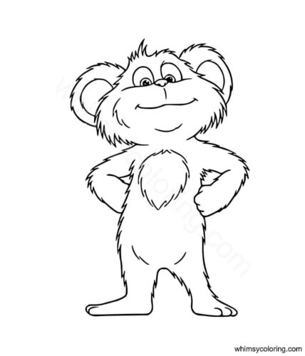 Pipsqueak from the Lorax movie coloring page