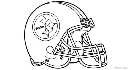 Pittsburgh Steelers helmet coloring page