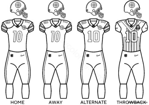 Pittsburgh Steelers jersey coloring page
