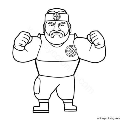 Pittsburgh Steelers fan coloring page